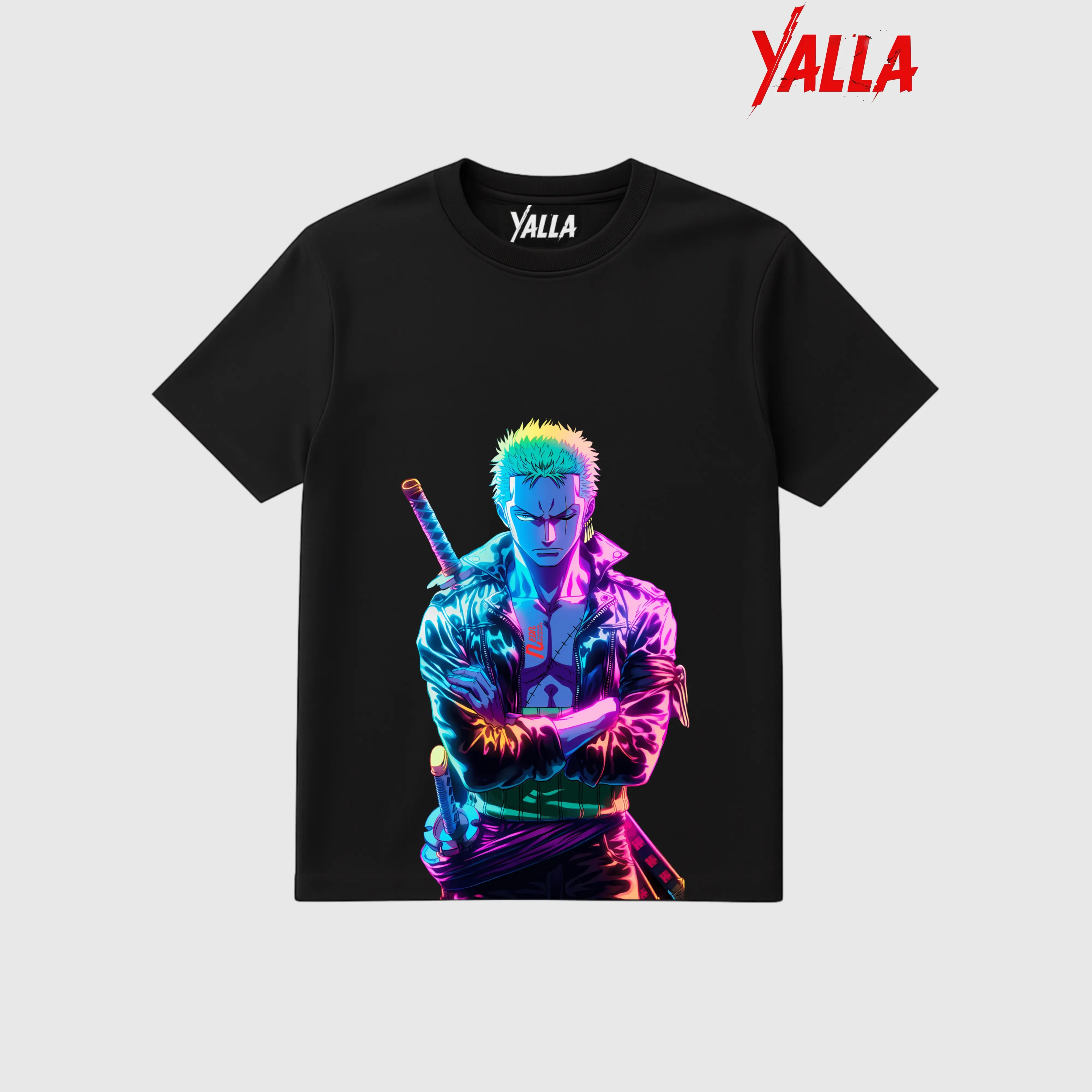 Zoro "Neon Ronin" Graphic Tee